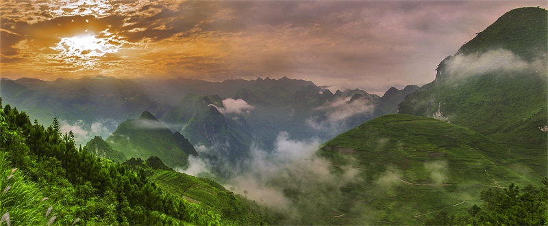 A cloudy afternoon in Ha Giang province
