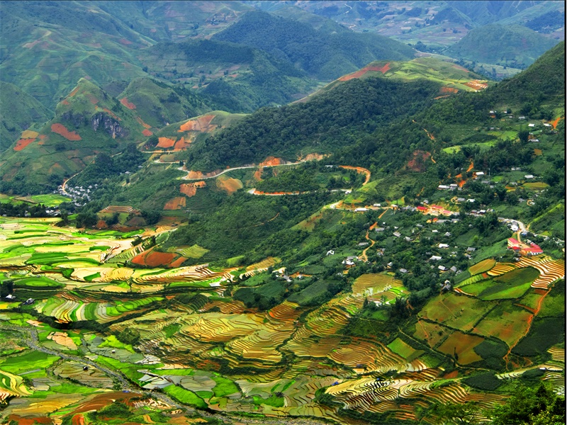 Landscape of Mu Cang Chai district